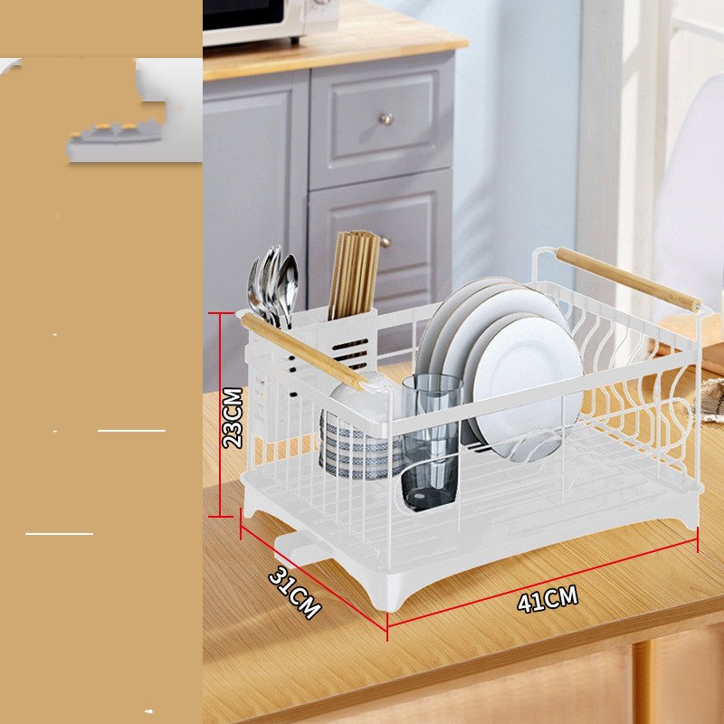 Stainless Steel Dish Rack Drain Rack Dish Rack Kitchen Shelf - Image 7