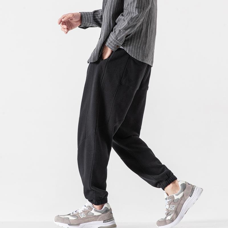 Men's Loose Drawstring Knit Basketball Guard Pants - Image 8
