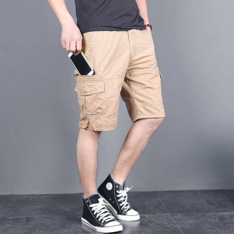 Multi-Pocket Cargo Shorts Small Zipper Shorts - Image 2