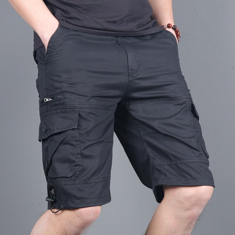 Multi-Pocket Cargo Shorts Small Zipper Shorts - Image 5