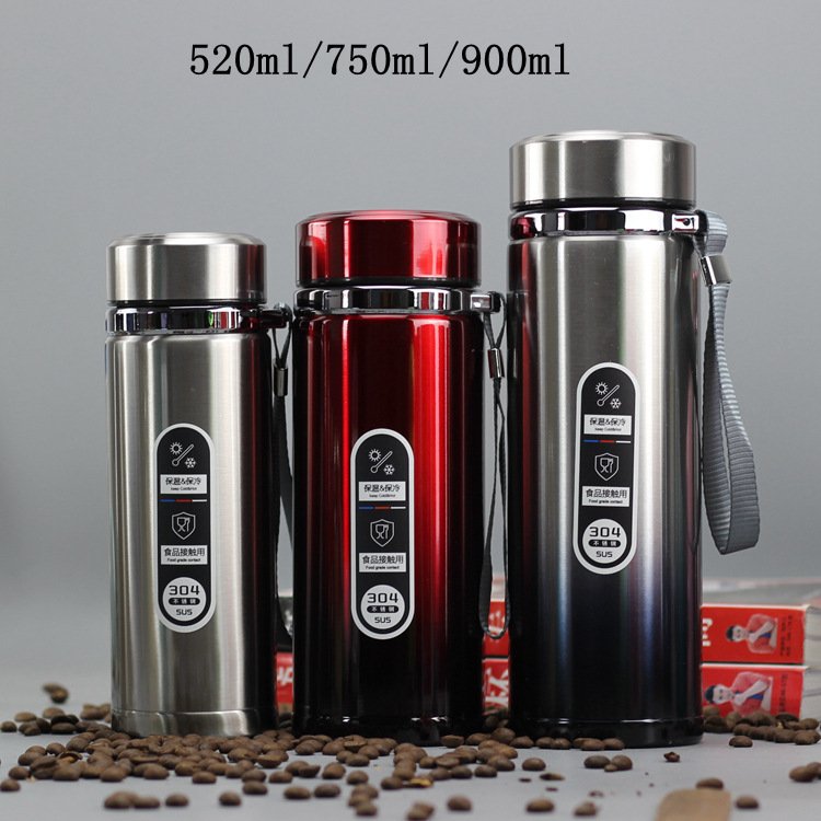 Stainless Steel Gradient Color Large-capacity Vacuum Flask - Image 6