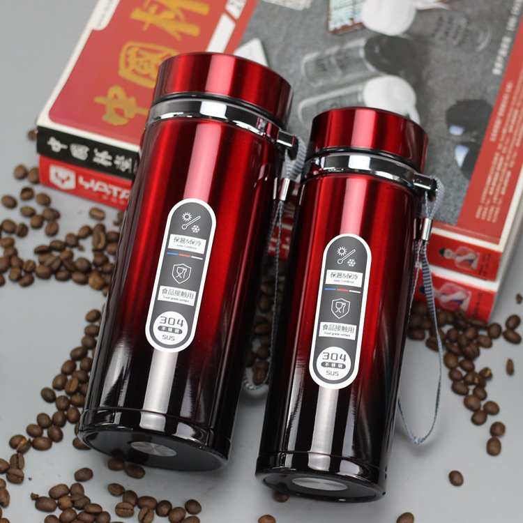 Stainless Steel Gradient Color Large-capacity Vacuum Flask - Image 2