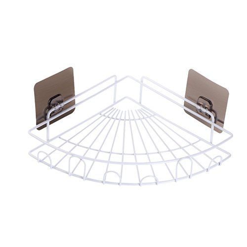 Pengtu Wholesale Bathroom Wall Hanging Corner Storage Rack Household Vanity Racks Stall Plastic Bathroom Wall - Image 6