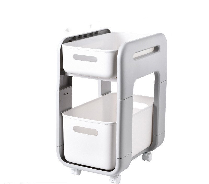 2 Tier Kitchen Storage Rack Cabinet Storage Box Convenient - Image 3