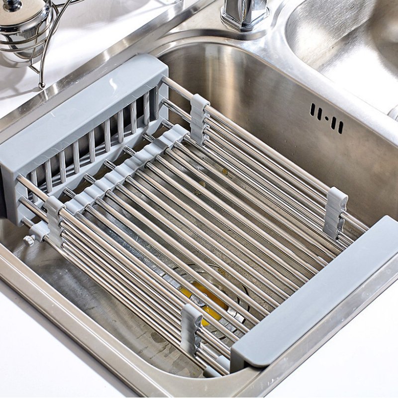 New Kitchen Sink Accessories Hanging Pp Basket Drain Basket Plastic Storage Filter Basket Wash Basin Dish Rack - Image 2