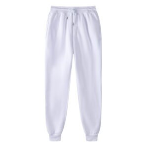 Sweatpants, Hip-Hop Trousers, Fleece, Casual Pants, Men'S Trousers, Solid Color Mid-Waist Trousers