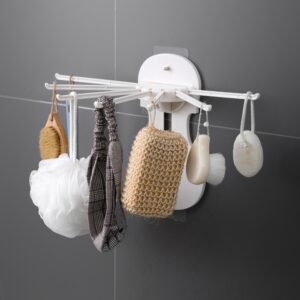 7-in-1 Multifunctional Retractable Wall-mounted Pull-out Rack without Punching Kitchenware Storage Rack Kitchen Accessories