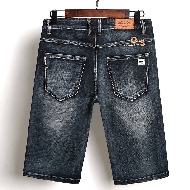 New Men's Denim Shorts Casual Simple Five Point Pants Shorts - Image 2