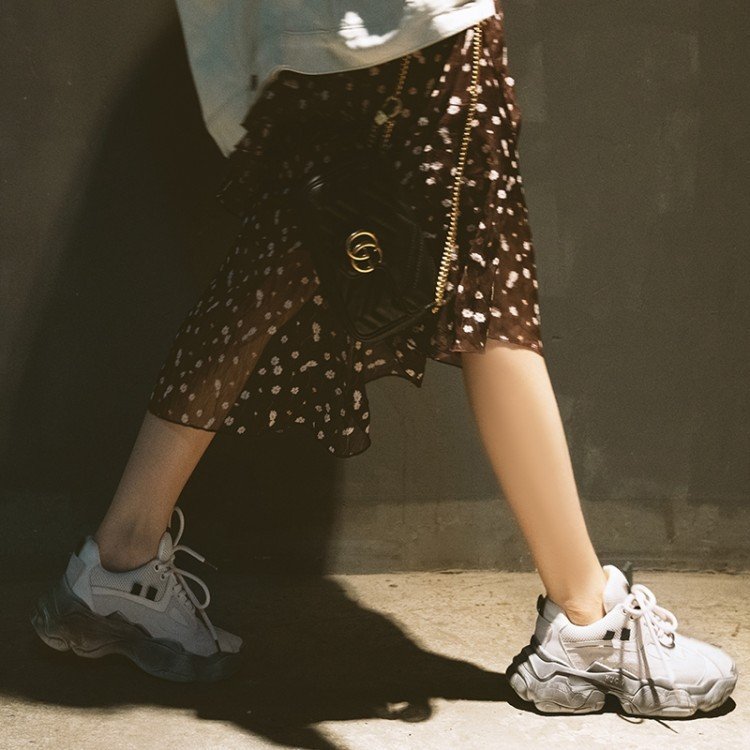 Korean Version Of Sports Shoes Women Spring New All-match Waterproof Platform Thick Bottom Casual Old Shoes Women - Image 4