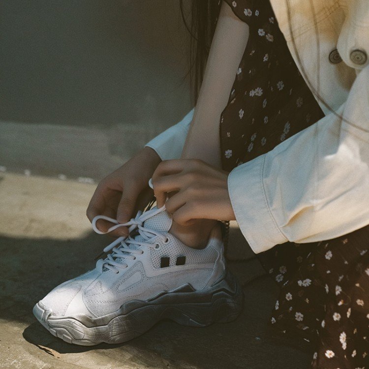 Korean Version Of Sports Shoes Women Spring New All-match Waterproof Platform Thick Bottom Casual Old Shoes Women - Image 3