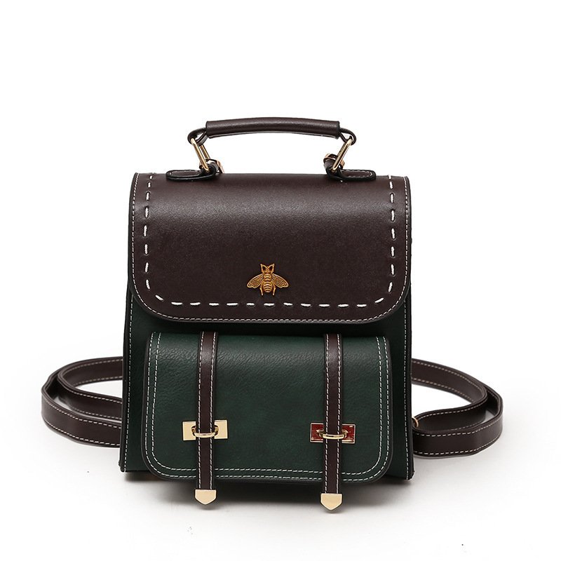 Contrasting Retro Small Backpack Women - Image 4