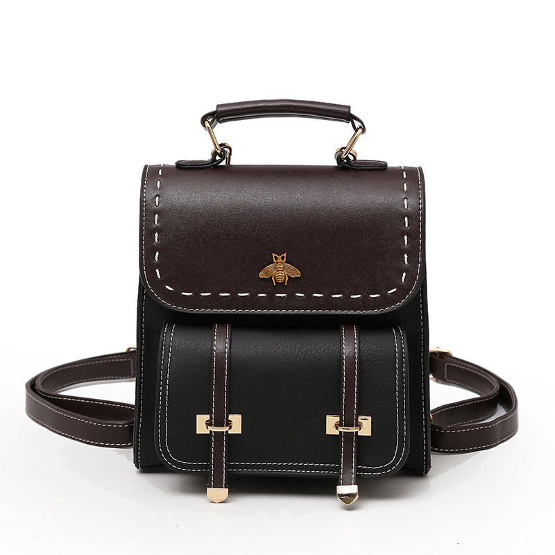Contrasting Retro Small Backpack Women - Image 3