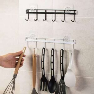 Wrought Iron Kitchenware Row Hook Wall Hanging Seamless Strong Viscose Hook