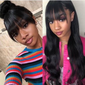 Female Wig European And American Air Bangs Long Curly Hair Big Waves