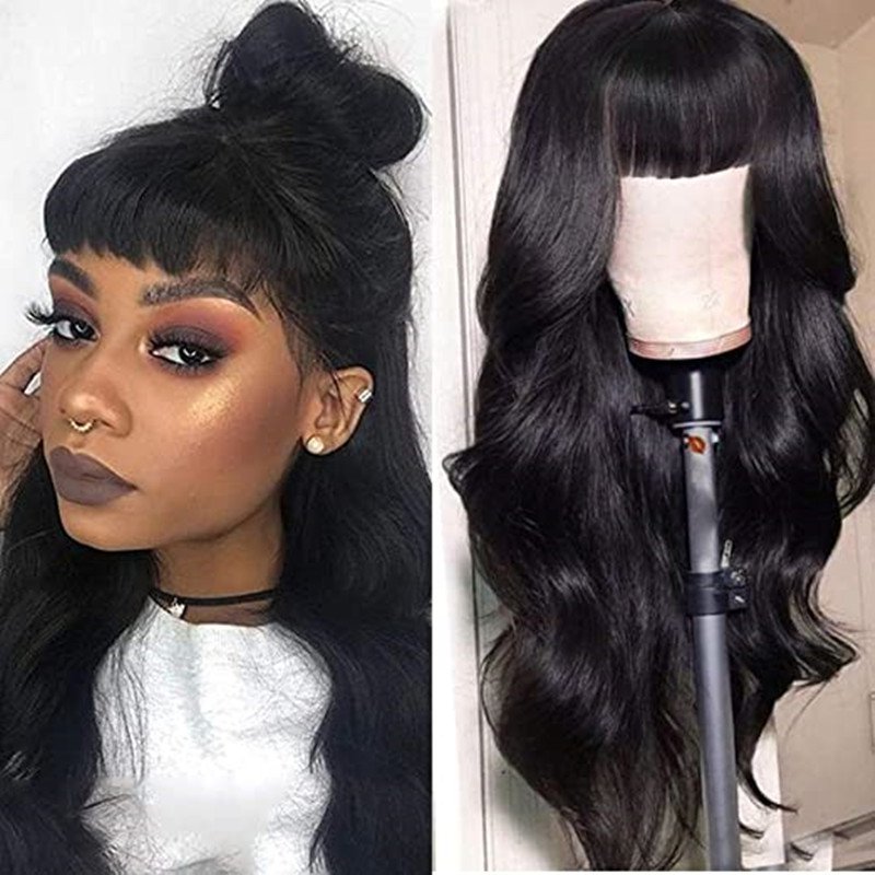 Female Wig European And American Air Bangs Long Curly Hair Big Waves - Image 5