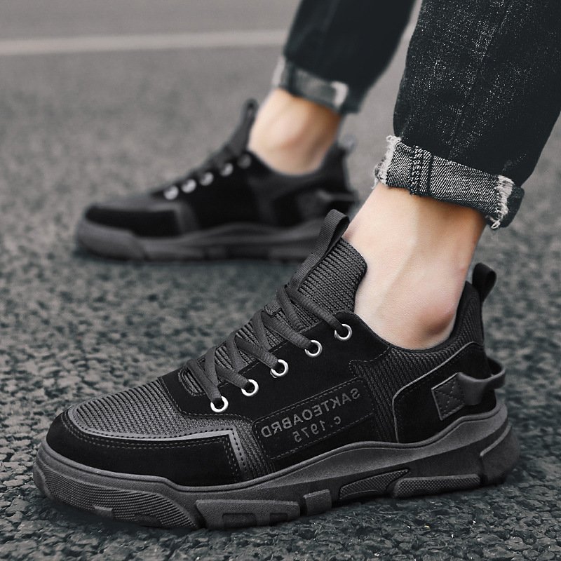 Men's Shoes Sneakers Korean Version Of The British Style Trend Canvas Shoes - Image 4