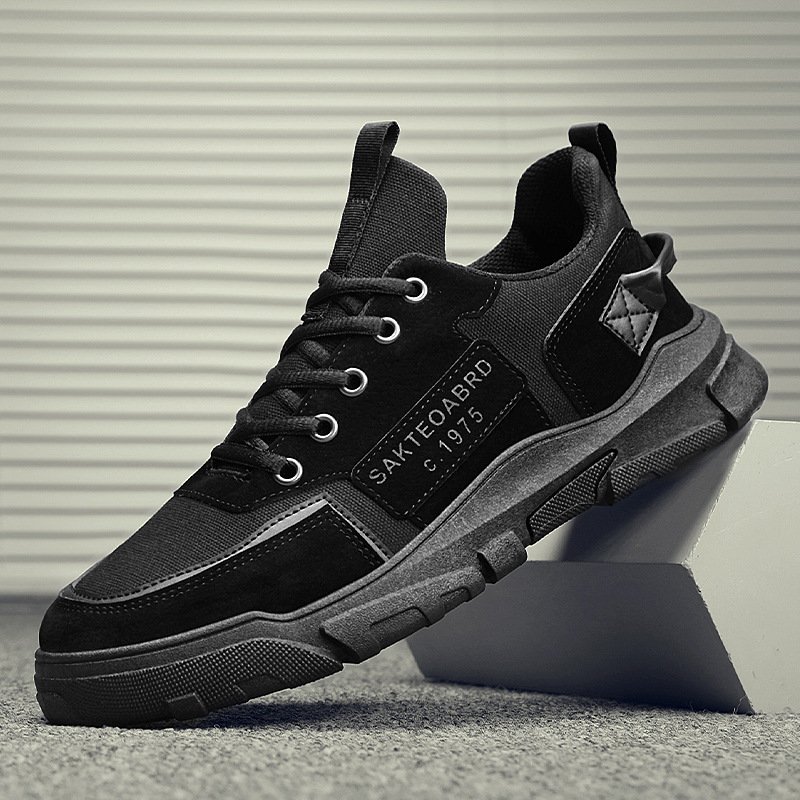 Men's Shoes Sneakers Korean Version Of The British Style Trend Canvas Shoes - Image 8
