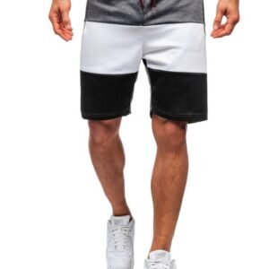 Summer New Shorts Fashion Trend Stitching Drawstring Sports Shorts