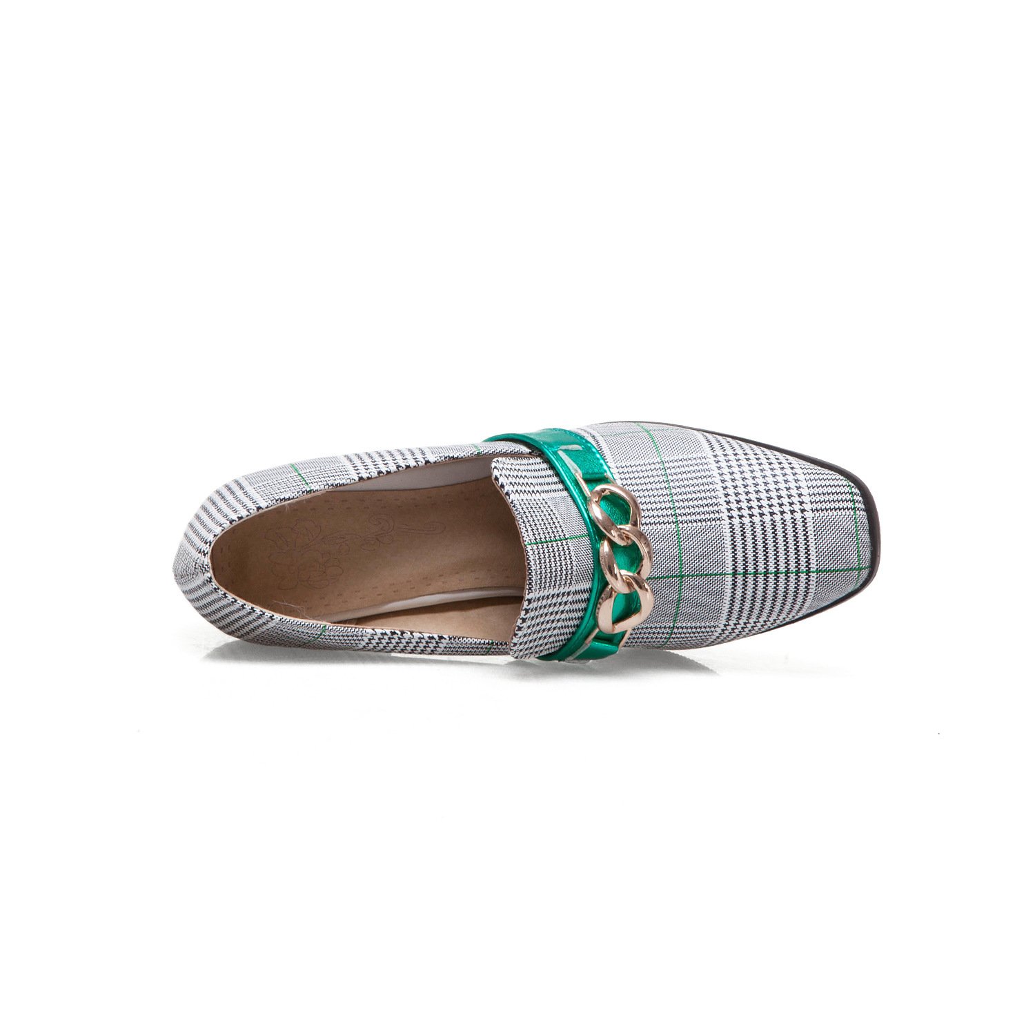 Metal decorative single shoes women - Image 2