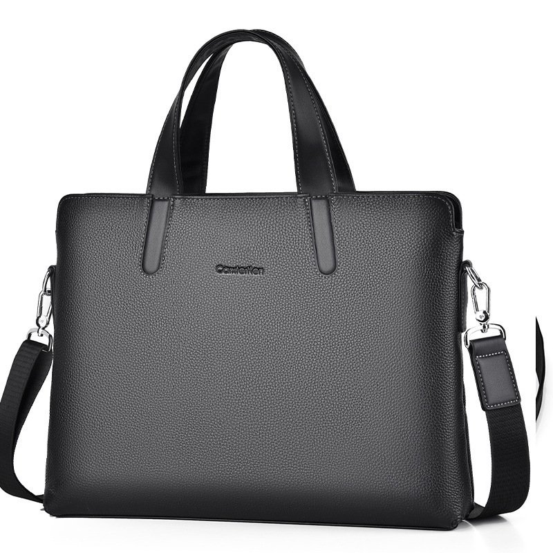 Large-capacity Crossbody Leather Briefcase