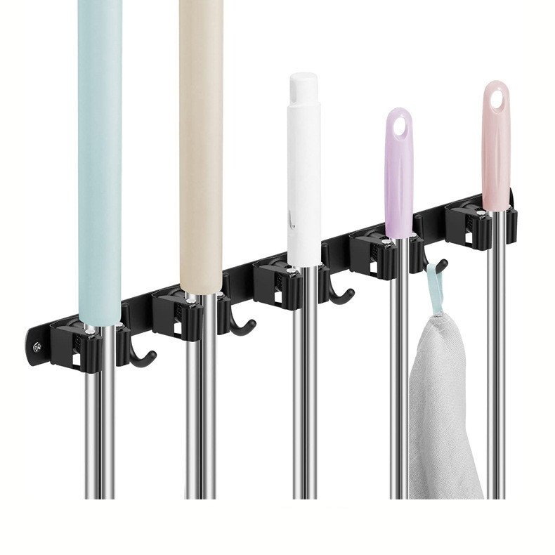 304 Stainless Steel Nail-free Mop Rack - Image 5