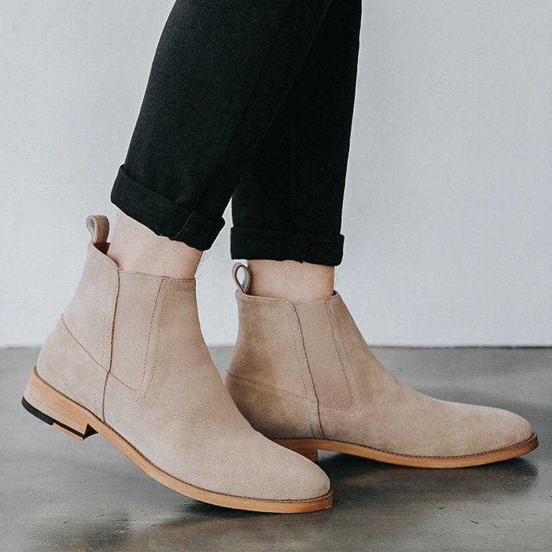British short boots frosted suede men's boots - Image 5