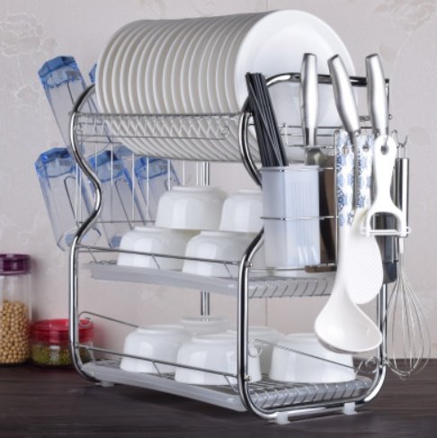 Dish rack storage rack kitchen shelf - Image 4