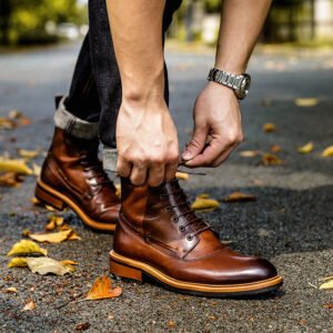 Casual Leather Boots British Men's Retro Martin Boots