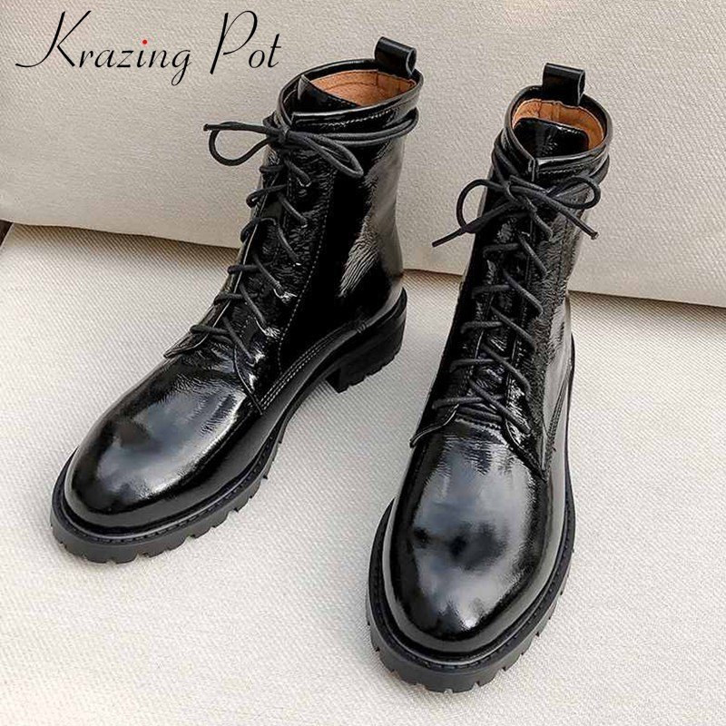 Krazing pot genuine leather boots - Image 2