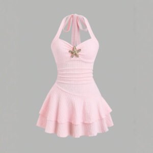 Halter Spaghetti Straps Dress Women