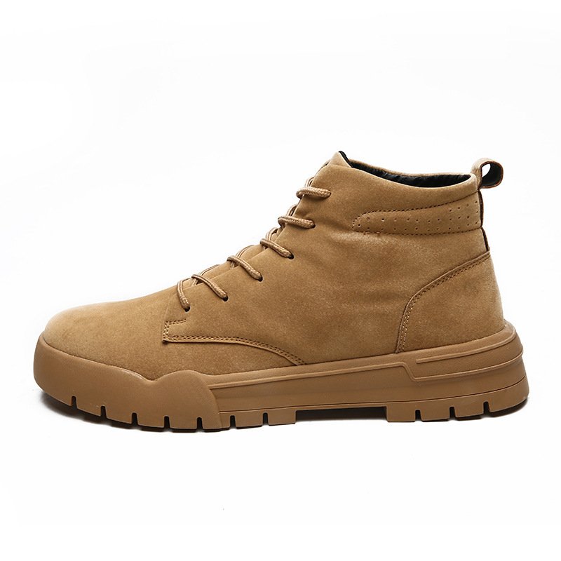 Men's solid color Martin boots - Image 4