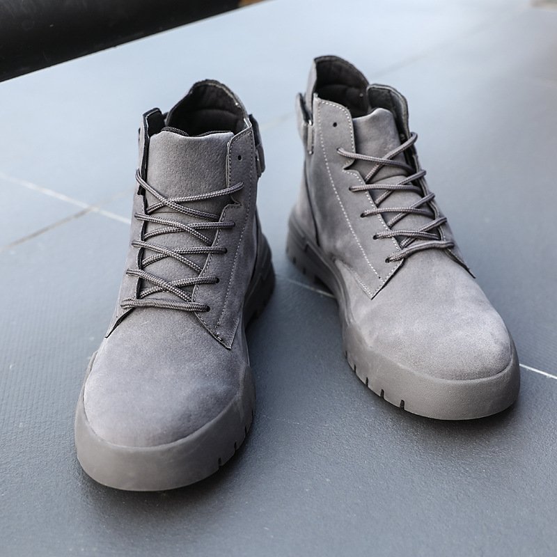 Men's solid color Martin boots - Image 6