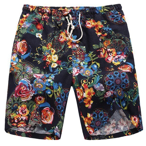 Linen printed five-minute shorts - Image 10