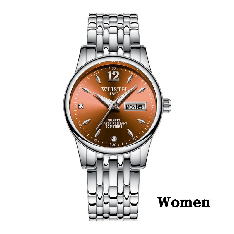 Women Dress Watch Rose Gold Stainless Steel WLISTH Brand Fashion Ladies Wristwatch Week Date Quartz Clock Female Luxury Watches - Image 10