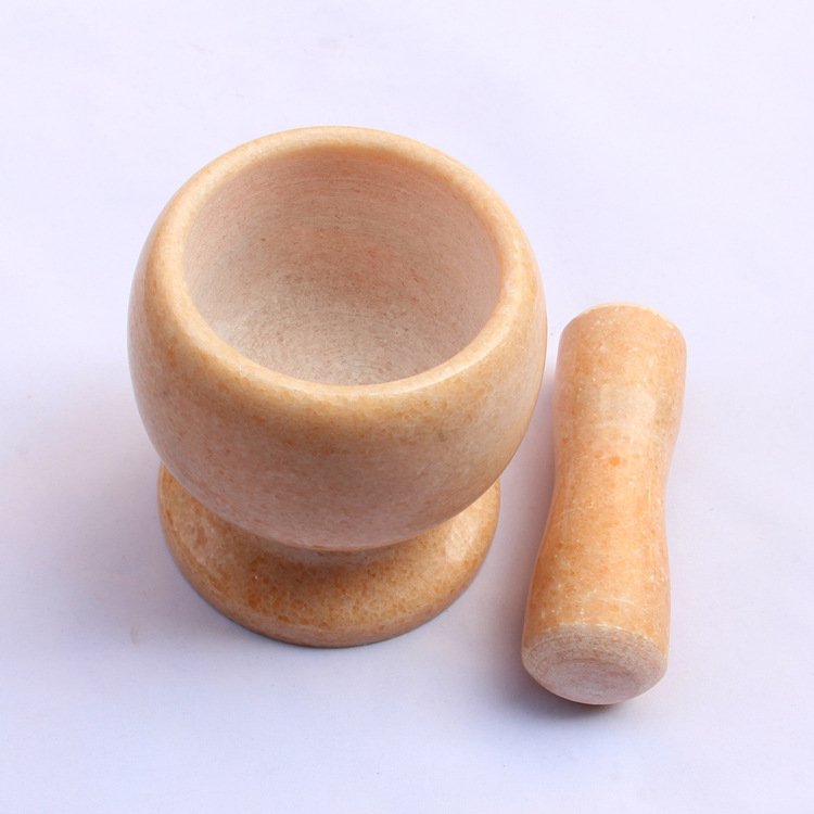 Kitchenware Marble Garlic Mortar Traditional Grinding Utensil - Image 5