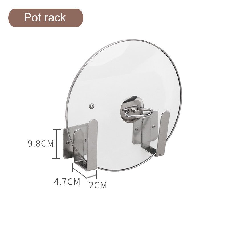 Stainless Steel Non-perforated Wall Hanging Bowl Drain Rack Pot - Image 4