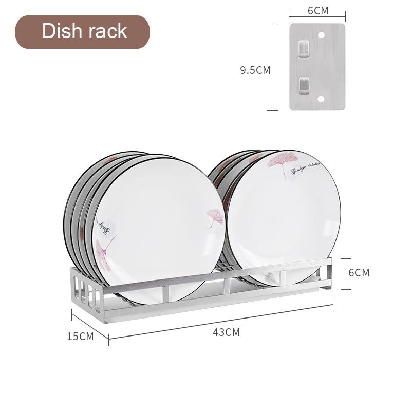Stainless Steel Non-perforated Wall Hanging Bowl Drain Rack Pot - Image 5