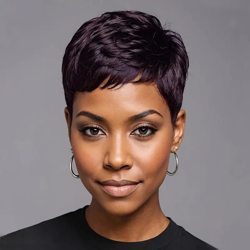 Women's Short Curly High-temperature Hair Extensions - Image 2