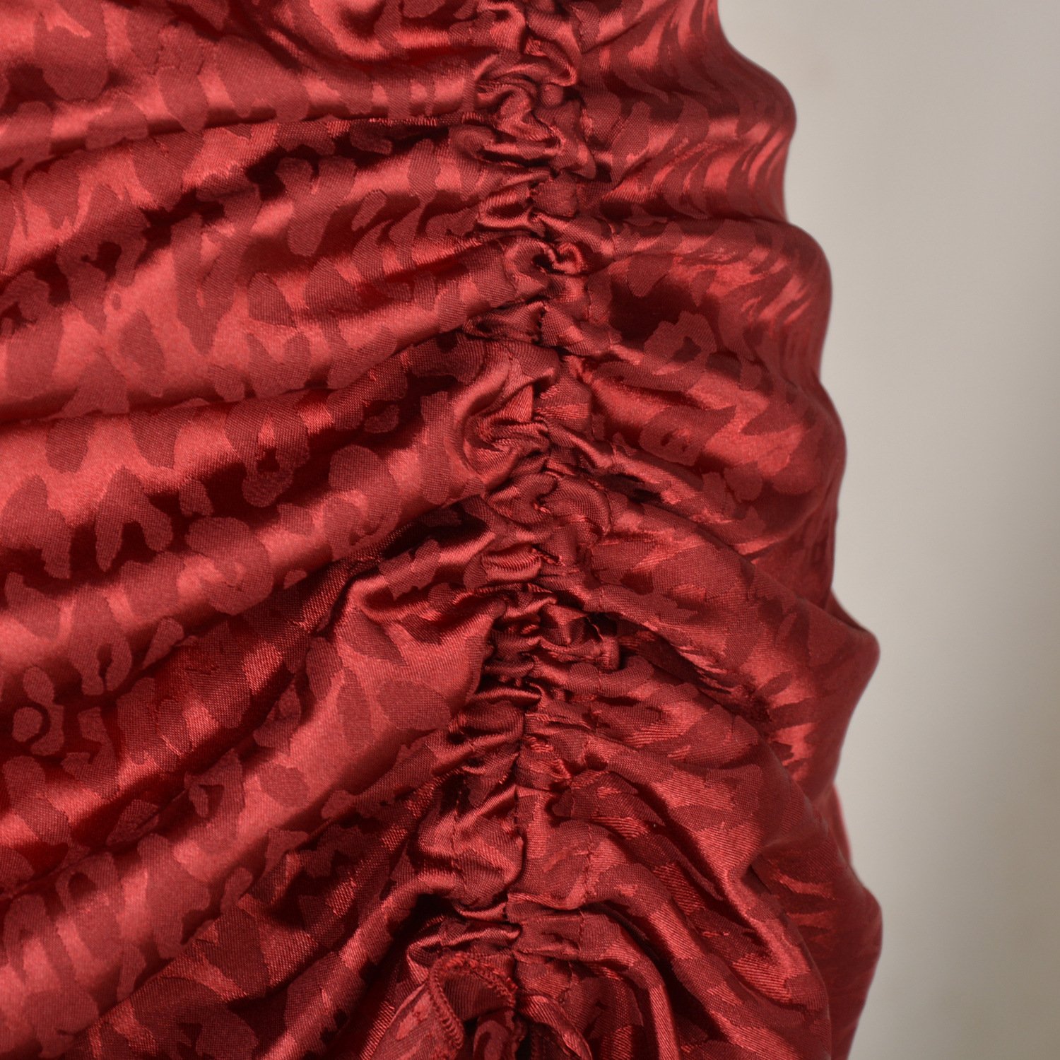 Women's Sexy Jacquard Satin Zipper Bust Mermaid Skirt - Image 3