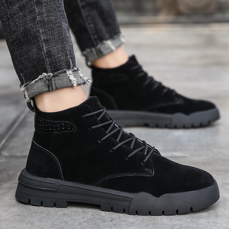 Men's solid color Martin boots - Image 7