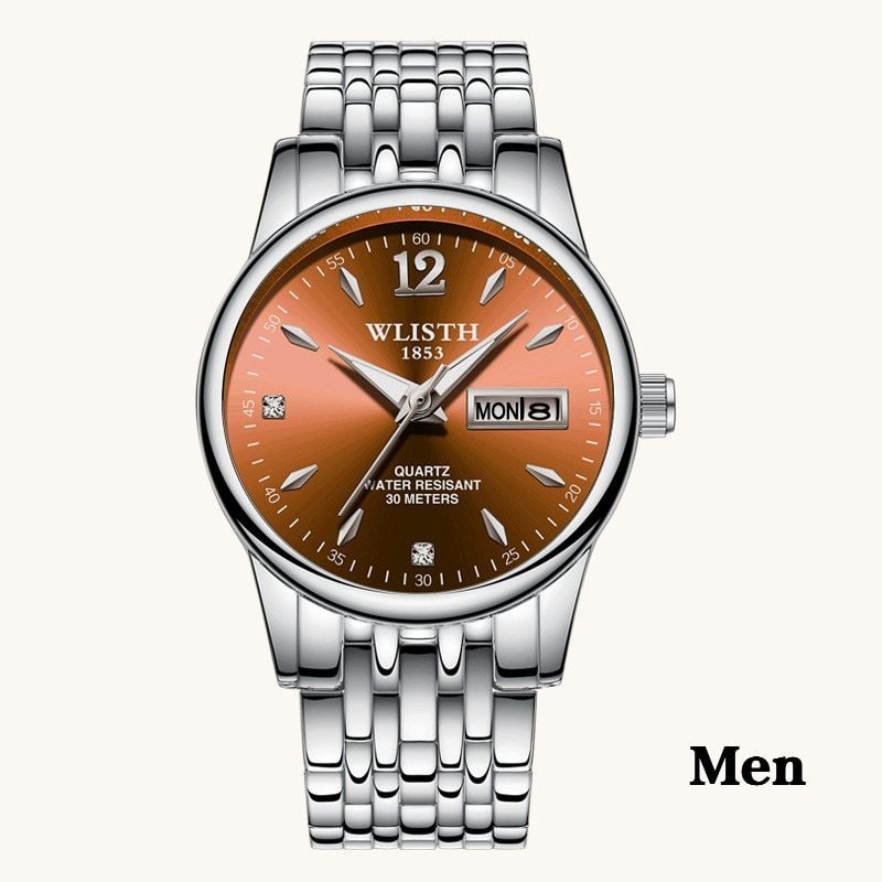 Women Dress Watch Rose Gold Stainless Steel WLISTH Brand Fashion Ladies Wristwatch Week Date Quartz Clock Female Luxury Watches - Image 8