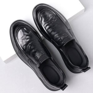 Full-grain Leather Business-casual Slip-on Dress Shoes