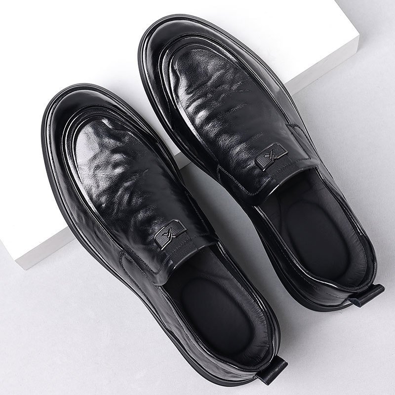 Full-grain Leather Business-casual Slip-on Dress Shoes