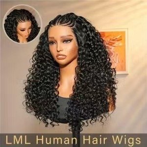 European And American Wig African Small Curls 13x4 Lace Front Middle Part Long Curls - Image 6