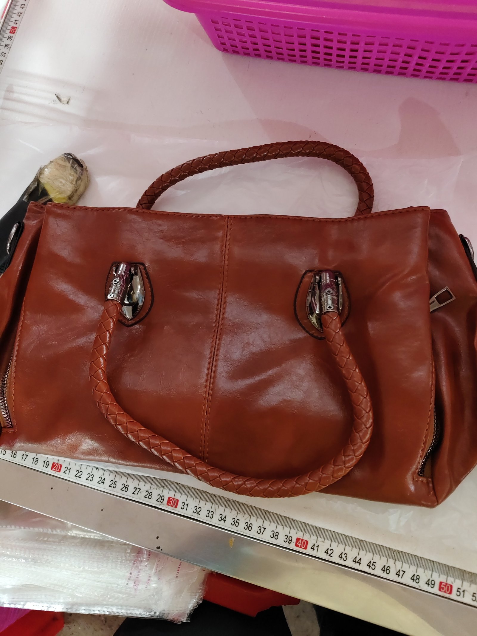 Oil wax leather women bag - Image 4
