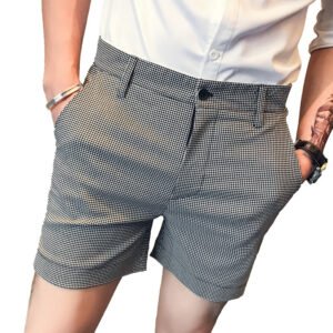 British Men's Check Shorts