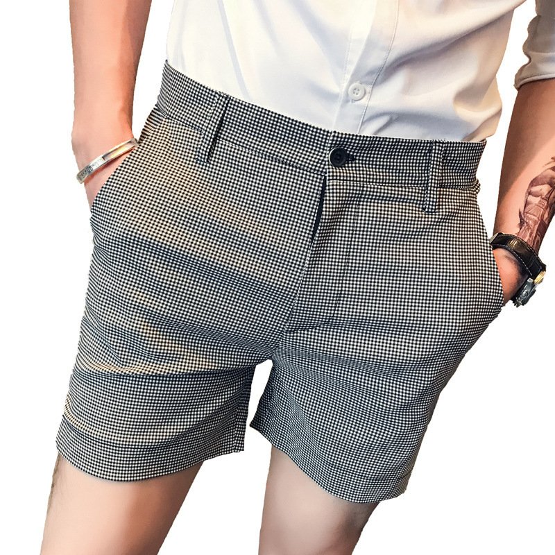 British Men's Check Shorts