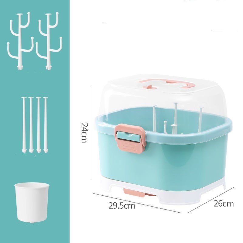 Multifunctional Drain Baby Supplies Bottle Drying Rack Storage Box - Image 4