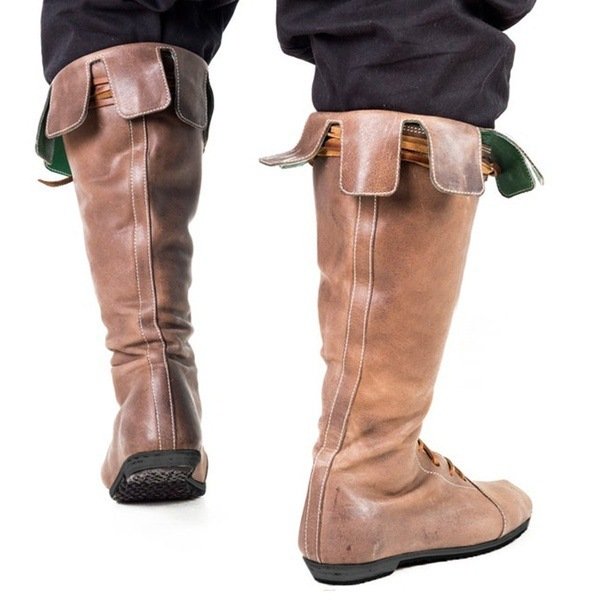 Men's Retro Plus-Size Tall Boots - Image 2