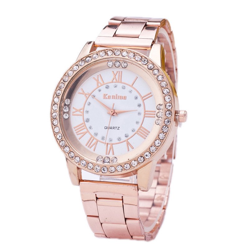 Diamond-studded mesh plate Personality scale High-grade steel belt sports and leisure watch - Image 5